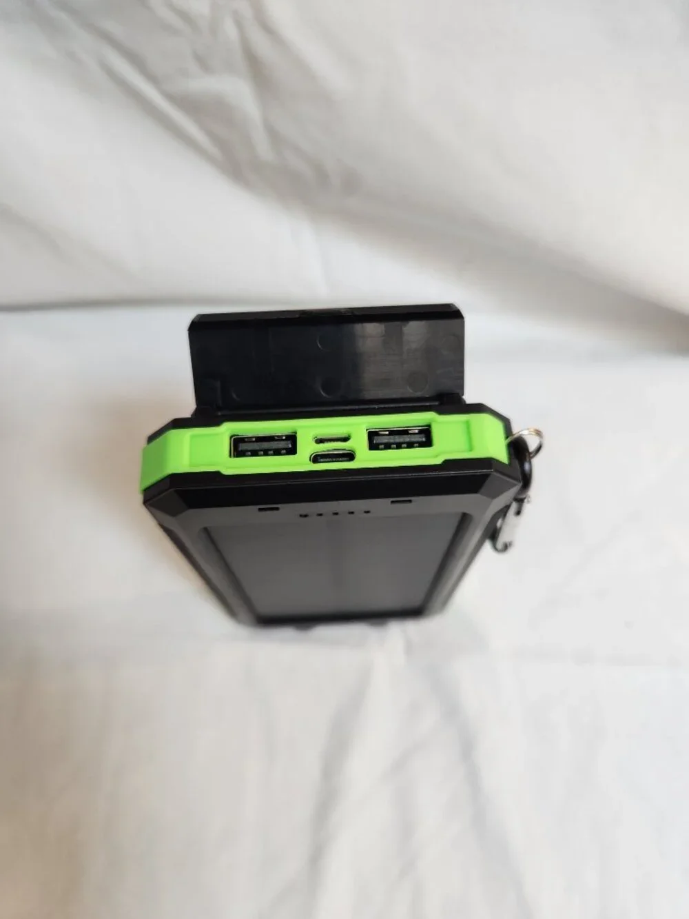 Solar Power Bank Charger, Flashlight, Compass- NEW